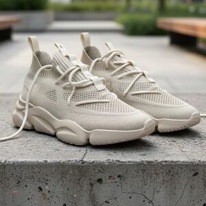 SIA Collective CV 0.02 Culture Vulture Cream Low Yeezy Vibe Knit Size 12 Mens
